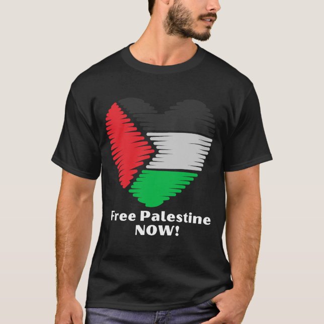 T-shirt Libérez la Palestine MAINTENANT ! (Devant)