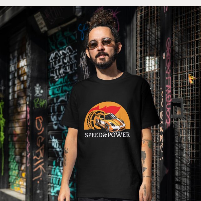 T-shirt Libérez la vitesse : vitesse et puissance libérées (Créateur téléchargé)