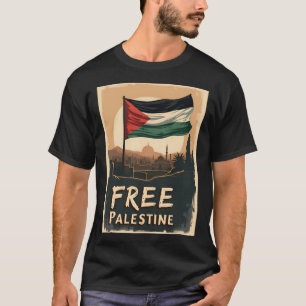 T-shirt Libérez le drapeau palestinien de la Palestine ave