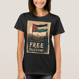 T-shirt Libérez le drapeau palestinien de la Palestine ave