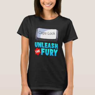 T-shirt Libérez Les Casquettes Fury Verrouiller Clavier Gu
