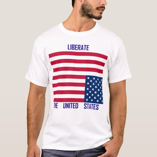 T-shirt Libérez les Etats-Unis (Devant)
