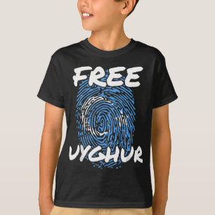 T-shirt Libérez Les Ouïghours Libérez Le Drapeau Ouïghour 