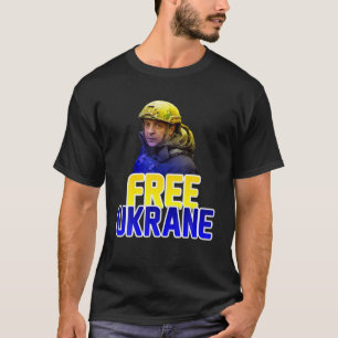 T-shirt Libérez l'Ukraine Rétro pas de guerre Ukraine Vint