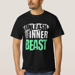 T-shirt Libérez Votre Bête Intérieure - Conception De Sall