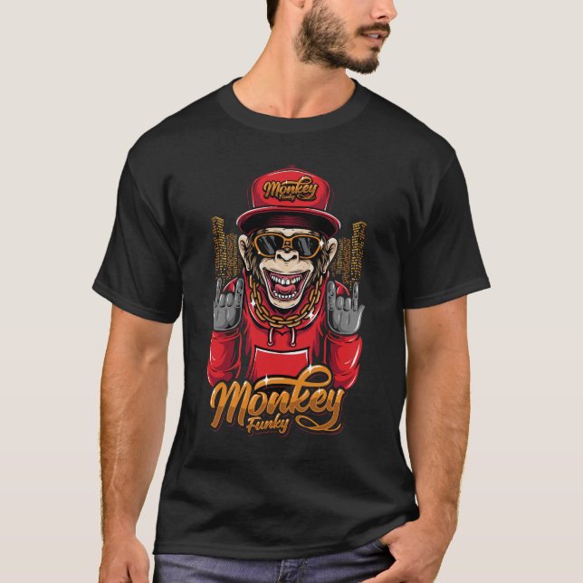 T-shirt Libérez votre créativité avec des dessins de singe (Devant)