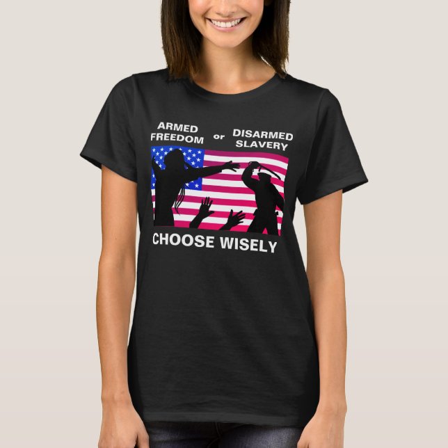 T-shirt Liberté armée (noir) (Devant)