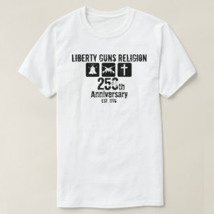 T-shirt Liberté Armes Religion Établie 1776 250e 