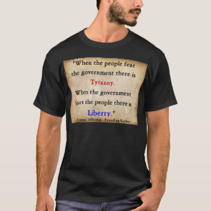 T-shirt Liberté au-dessus de tyrannie