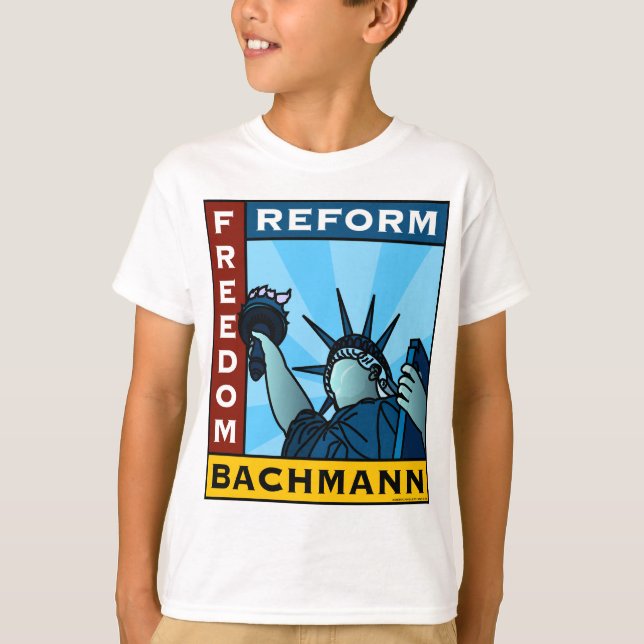 T-shirt Liberté Bachmann de réforme de liberté (Devant)
