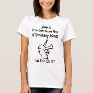 T-shirt Liberté de la peur de parler Mois