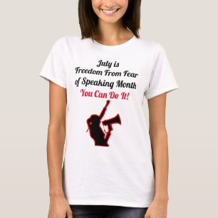 T-shirt Liberté de la peur de parler Mois