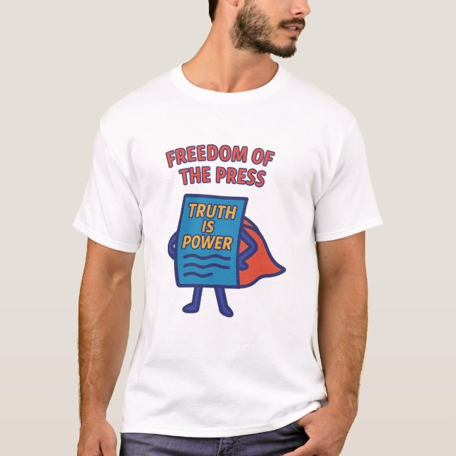 T-shirt Liberté de la presse : La vérité est le pouvoir (Devant)