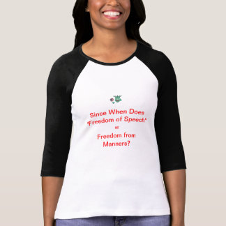 T-shirt Liberté de parole et façons