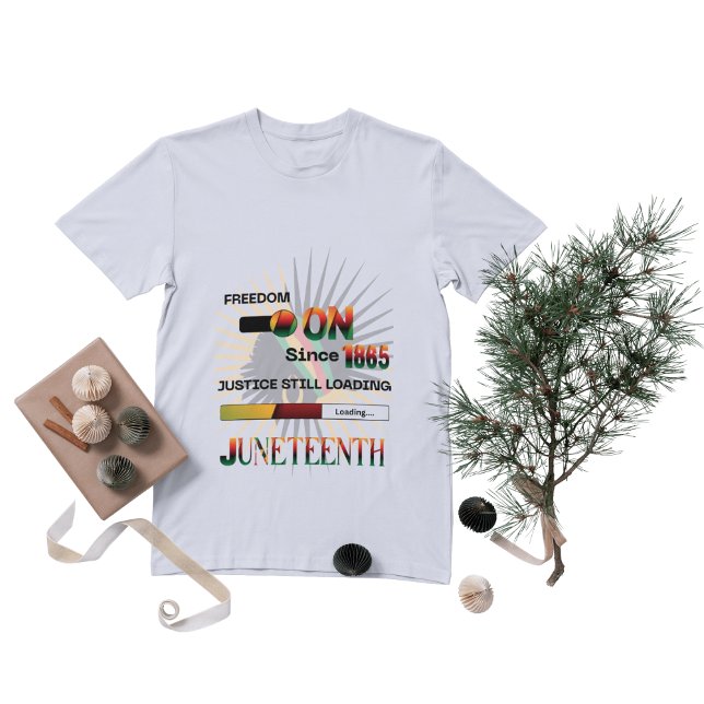 T-shirt liberté depuis 1865..justice toujours en cours (freedom on since 1865
justice still loading...
)