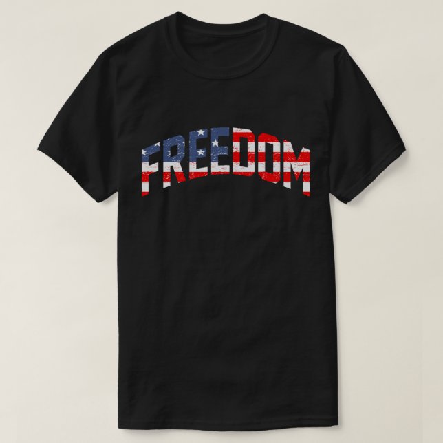 T-shirt Liberté des étoiles et des rayures (Design devant)