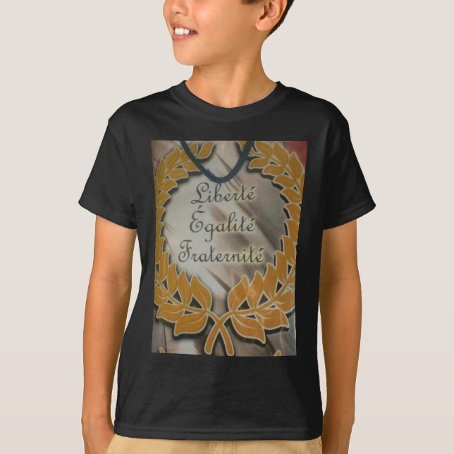 T-shirt Liberté, Égalité, Fraternité : Futur prospère (Devant)