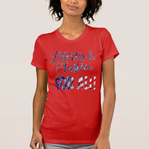 T-shirt Liberté Et Justice Pour Tous
