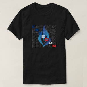 T-shirt Liberté Flamme bleue de la démocratie USA