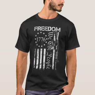 T-shirt Liberté Nous Le Peuple Ar15 Drapeau Américain Pro