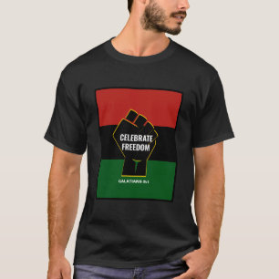 T-shirt LIBERTÉ Pan-Africain Christian Junetten