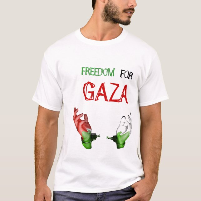 T-SHIRT LIBERTÉ, POUR, GAZA (Devant)