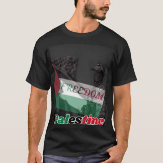 T-shirt Liberté pour la Palestine - Solidarité Camouflage 