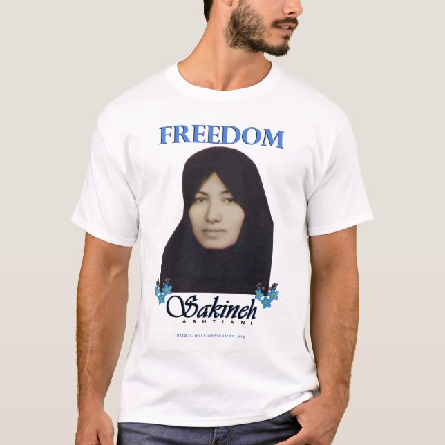 T-shirt Liberté pour Sakineh Ashtiani (Devant)