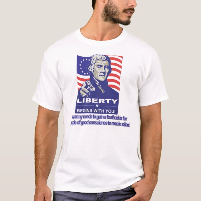 T-shirt Liberté qu'elle commence par vous (Devant)