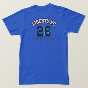 T-shirt Liberty FC Tee Navy Star Football Premium USA