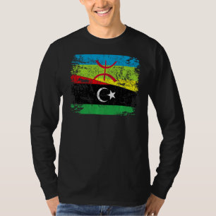 T-shirt Libiyan Roots Semi Amazigh Drapeau Fière Libiyans