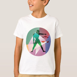 T-shirt libra abstraite