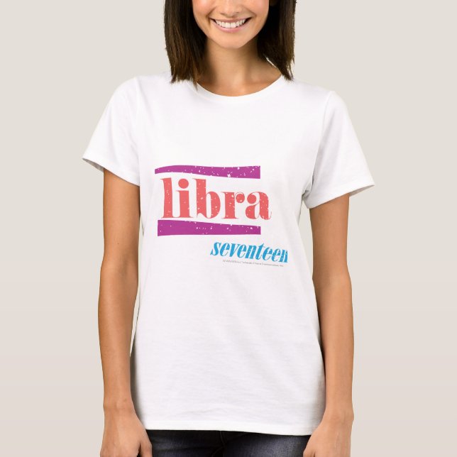 T-shirt Libra rose (Devant)