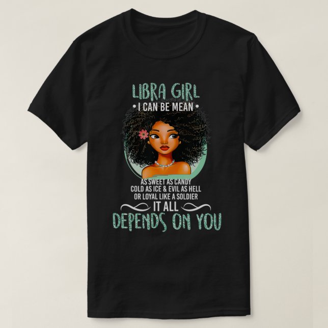 T-shirt Libra Signes Zodiac pour les filles et les femmes  (Design devant)