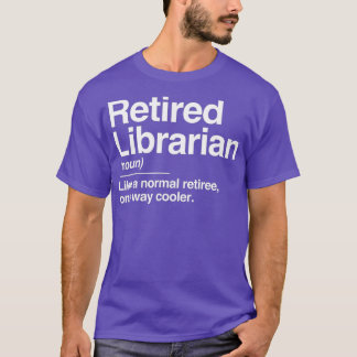 T-shirt Librairie retraitée Définition Glacière normal uni
