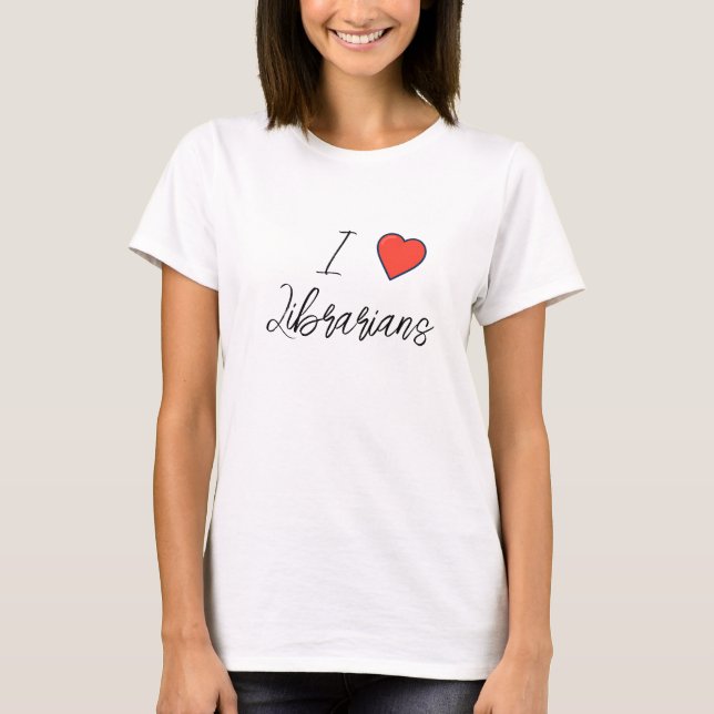 T-shirt Librarian love (Devant)