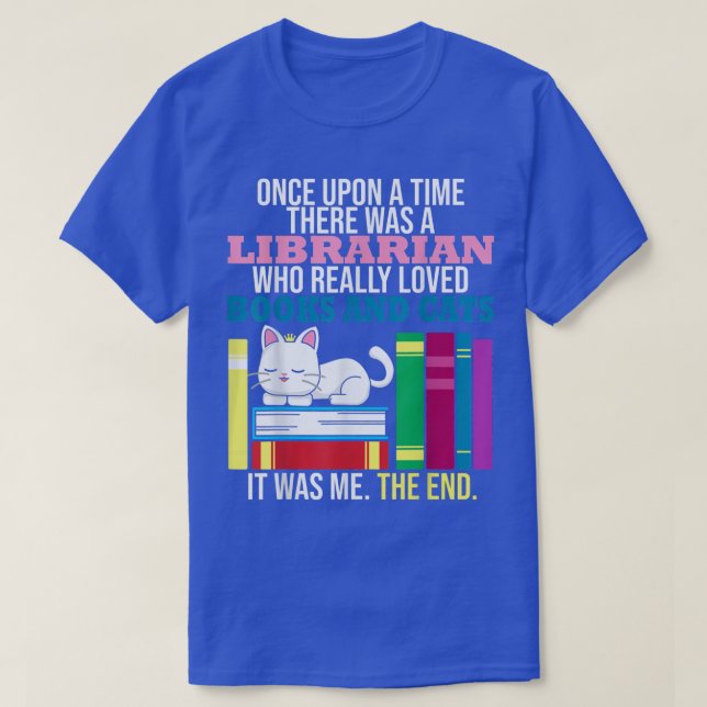 T-shirt Librarian Loved Livres Et Chats Lecture Vocabulair (Design devant)