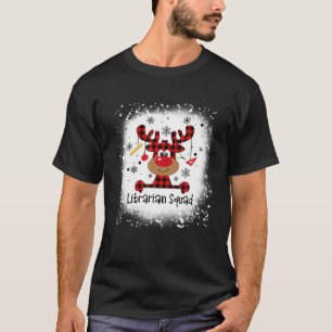 T-shirt Librarian Squad Reindeer Funny Christmas
