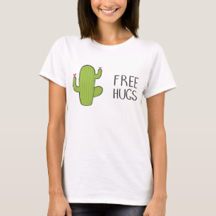T-shirt Libre Cute HUGS, Drôle Silencieux Hugging
