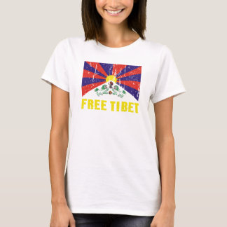T-shirt libre de drapeau du Thibet