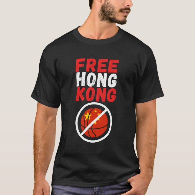 T-shirt Libre Hong Kong Pro Hk Anti Ccp Communiste Chine B (Devant)