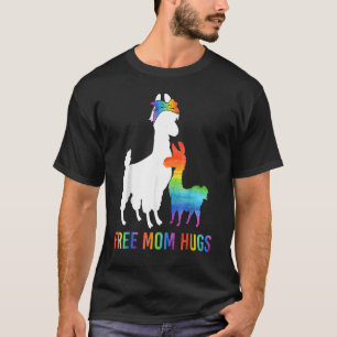 T-shirt Libre Maman Hugs Llama Lgbt Hommes Fierté