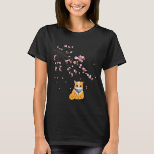 T-shirt Libre Palestine Cute chat Fleur de cerise Sakura f
