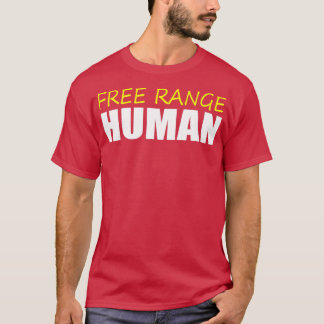 T-shirt Libre Plage Humaine Funny Cage Libre Poulet Parodi