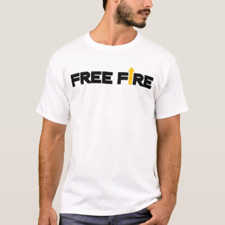 T-shirt libre unisexe de logo du feu de T-shirt