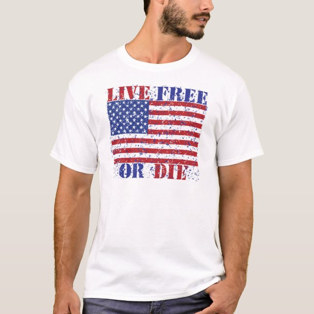 T-shirt Libres vivants ou meurent (Devant)