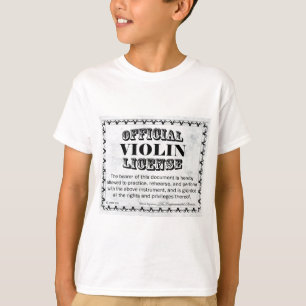 T-shirt Licence de violon