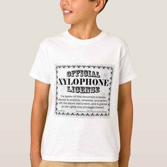 T-shirt Licence Xylophone (Devant)