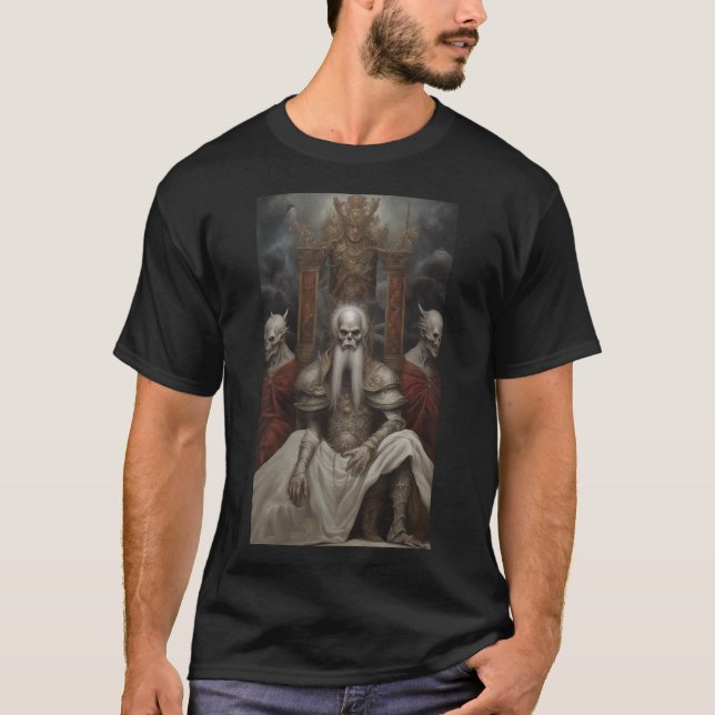 T-shirt Lich roi des morts-vivants Empereur ancien Vampire (Devant)