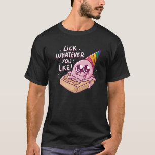 T-shirt Lick Ce que vous aimez Waffle Cone I Love Ice Crea